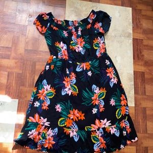 Off shoulder midi dress